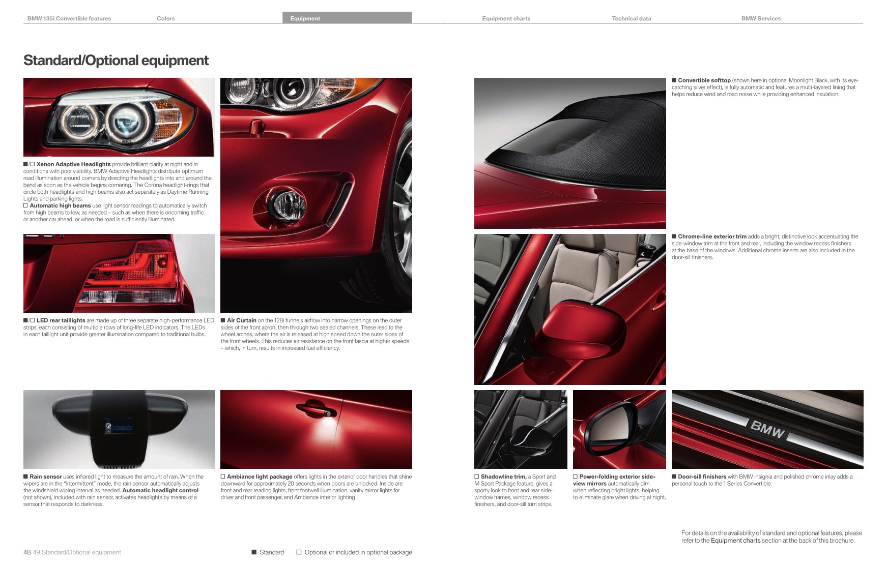 2012 BMW 1-Series Convertible Brochure Page 34